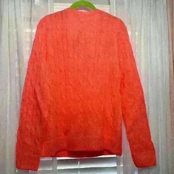 NWT Large Dario sweater in Yummy Melon w/rhinestone accents Item# 7T - Picture 9 of 10